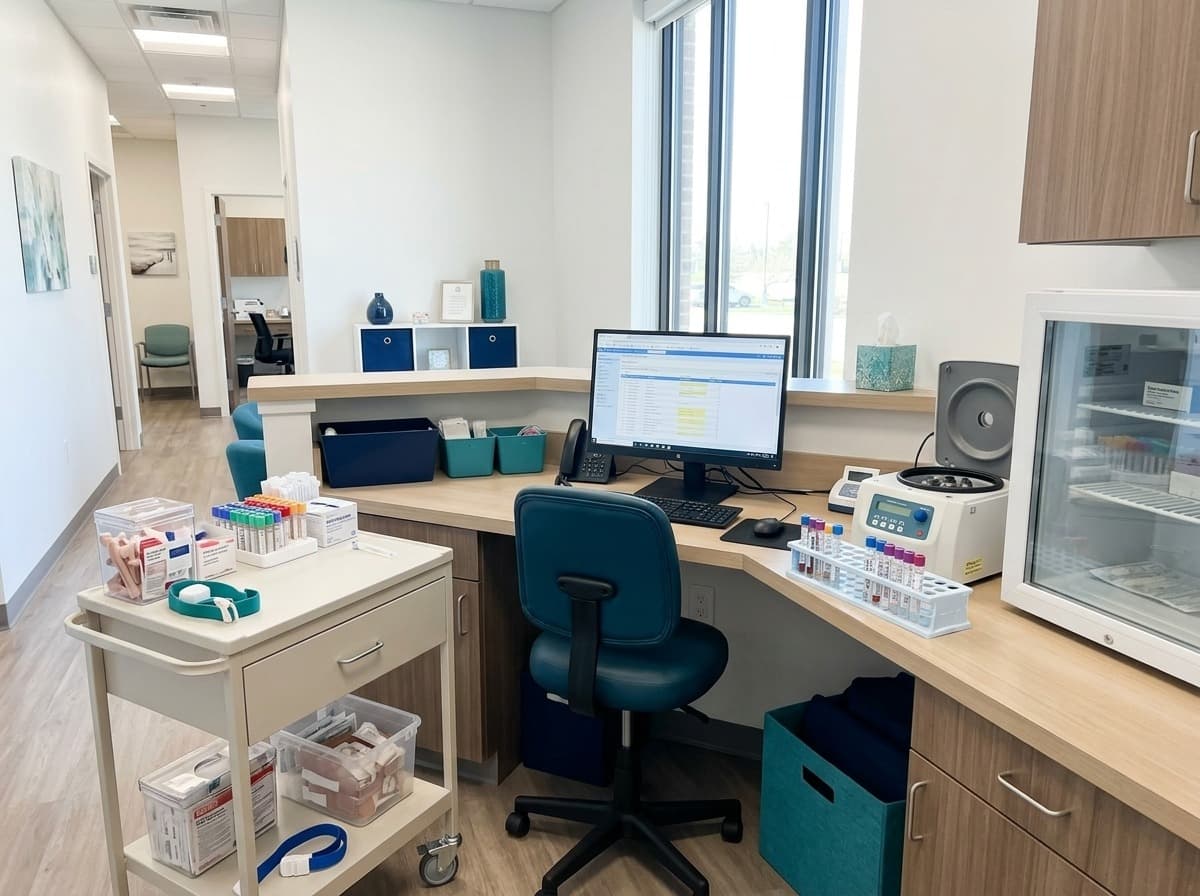 Lab sample station — thyroid care at Simply Health Integrated Medical in St. Louis