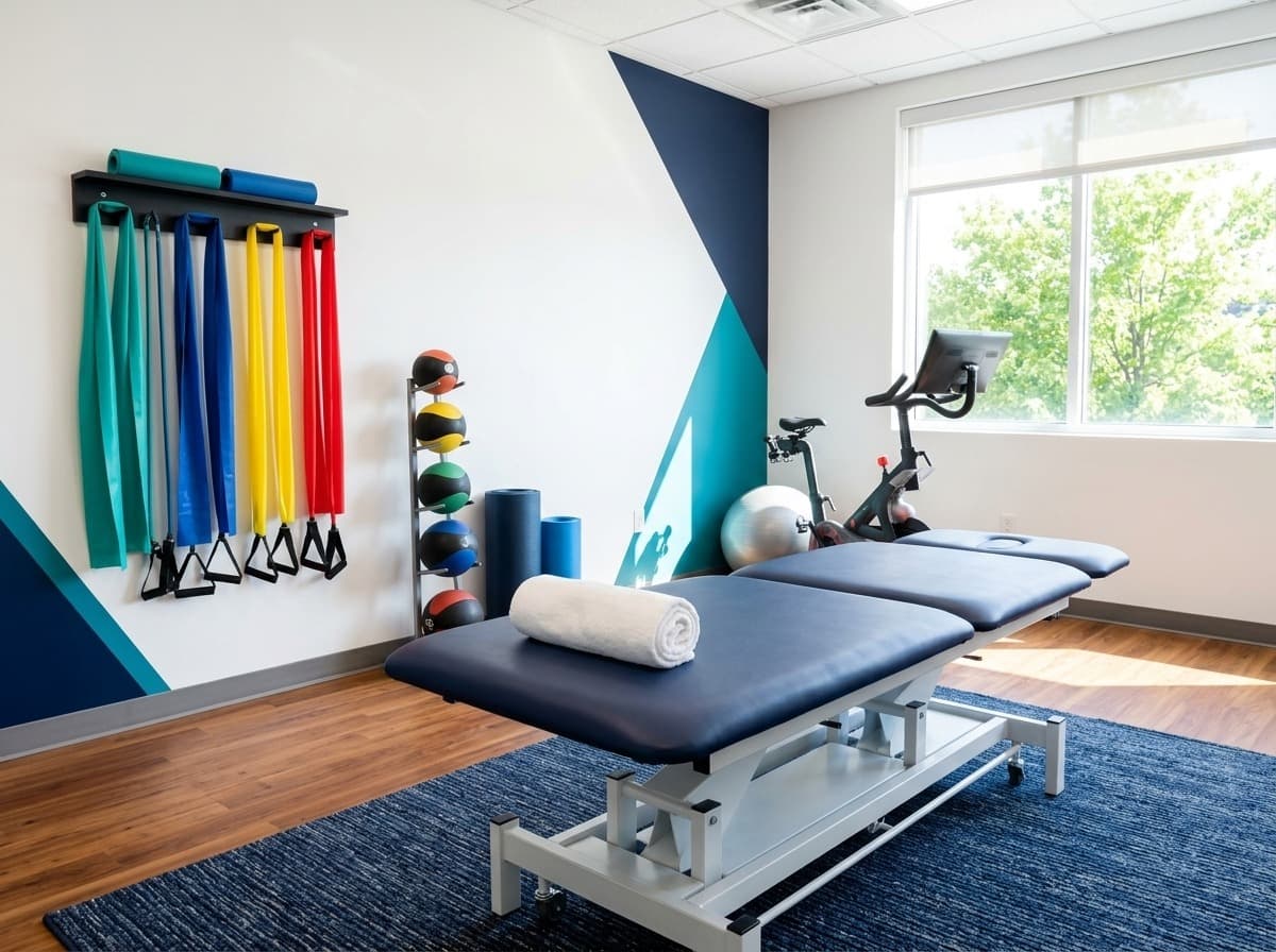 Rehabilitation therapy room — spinal decompression care at Simply Health Integrated Medical in St. Louis
