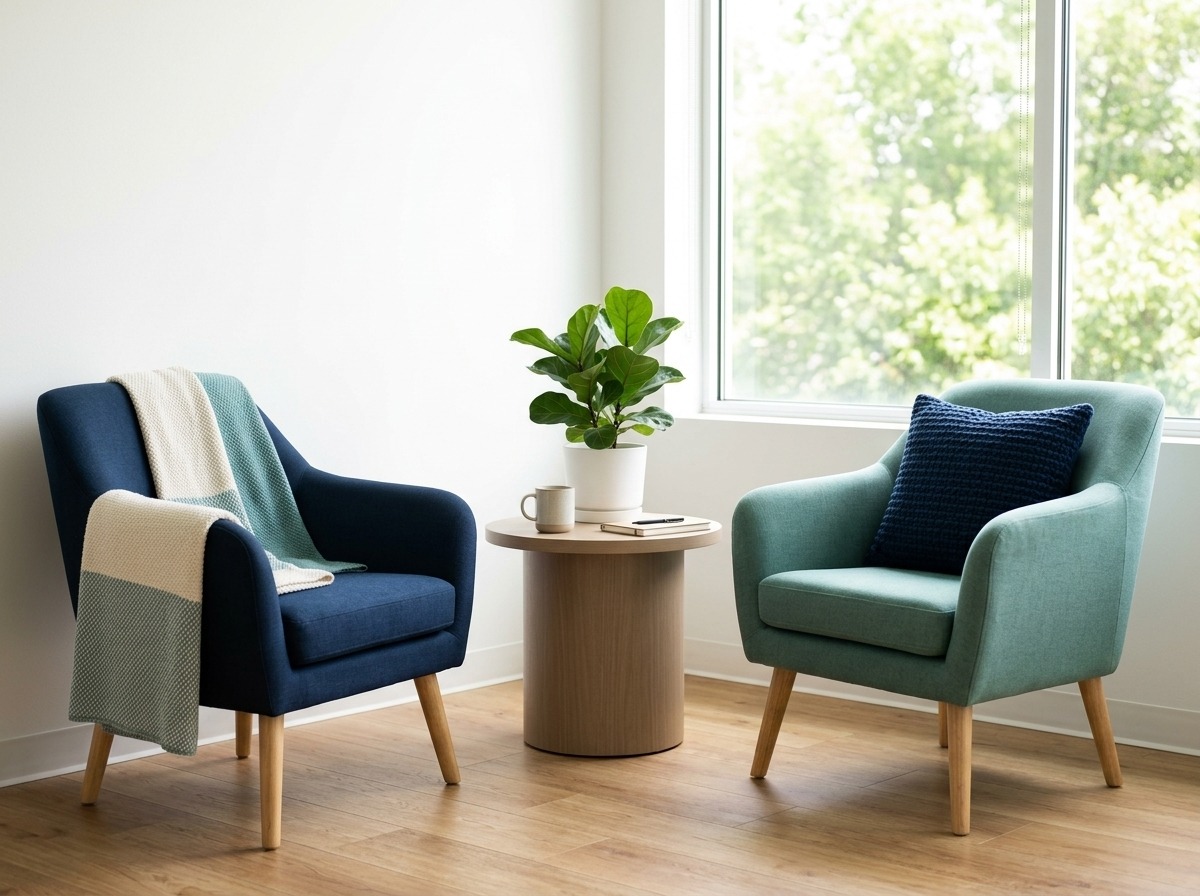 Peptide therapy consultation corner at Simply Health Integrated Medical in St. Louis